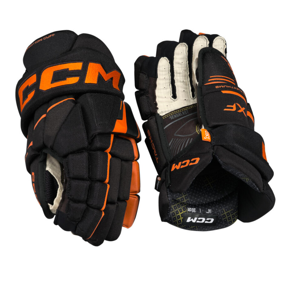 Hokejové rukavice CCM Tacks XF Black/Orange Senior 15 palců - main (1)