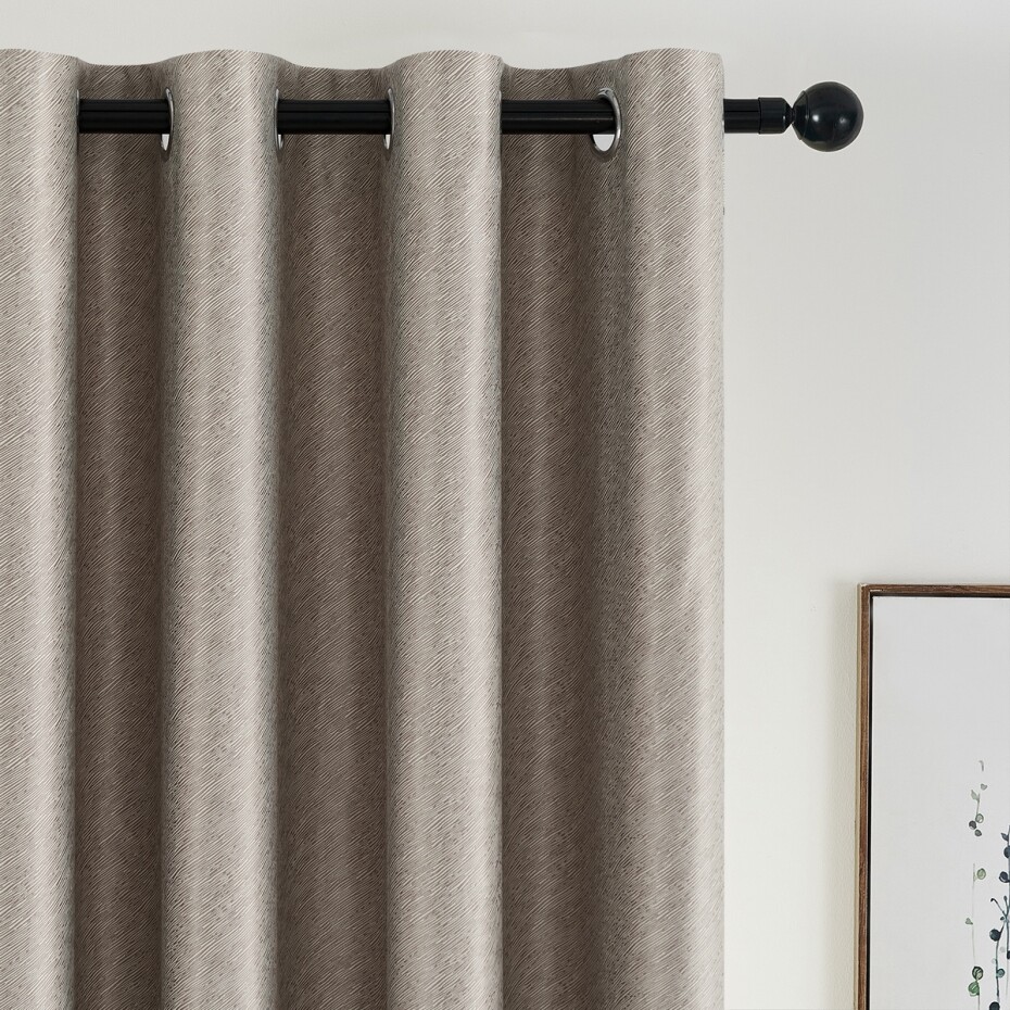 4Home Zatemňovací závěs Stripe béžová, 150 x 250 cm - main (1)