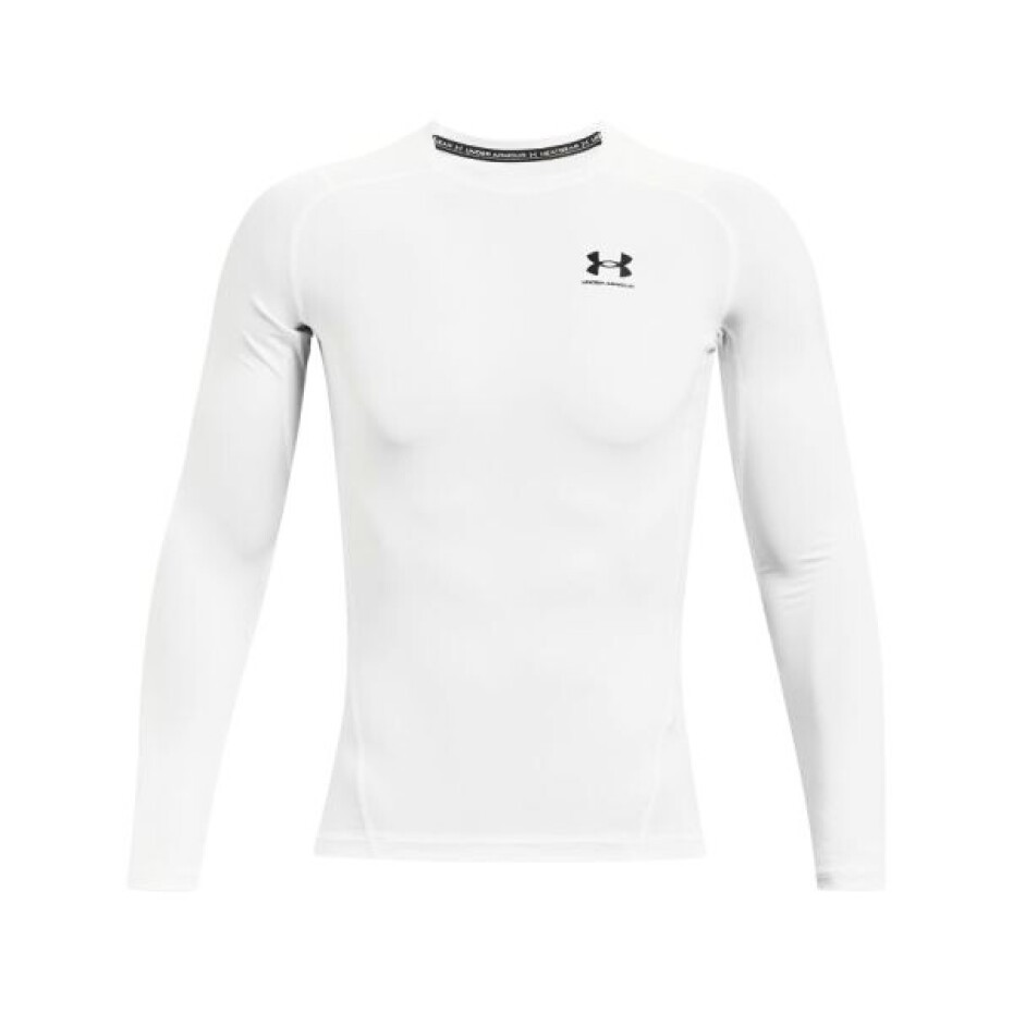 Pánské tričko Under Armour HeatGear Comp LS White M - main (0)
