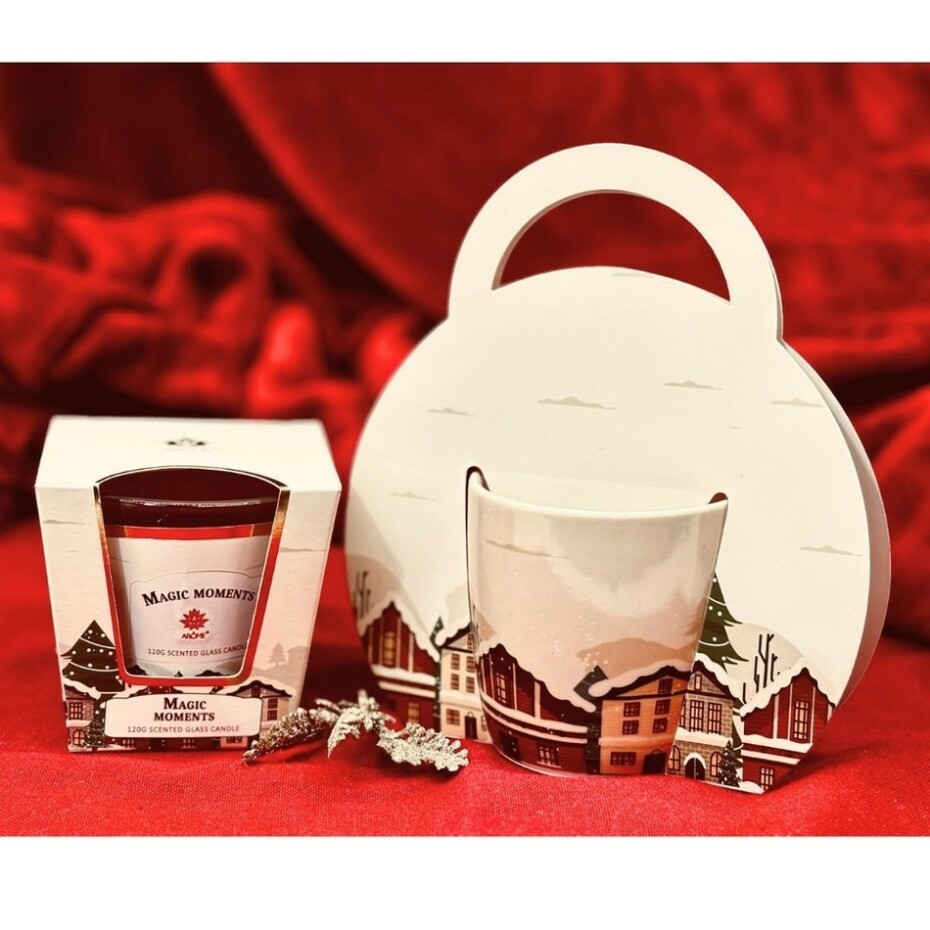 Home Elements Porcelánový hrnek s vánočním designem Město 300 ml v dárkovm balení - main (2)