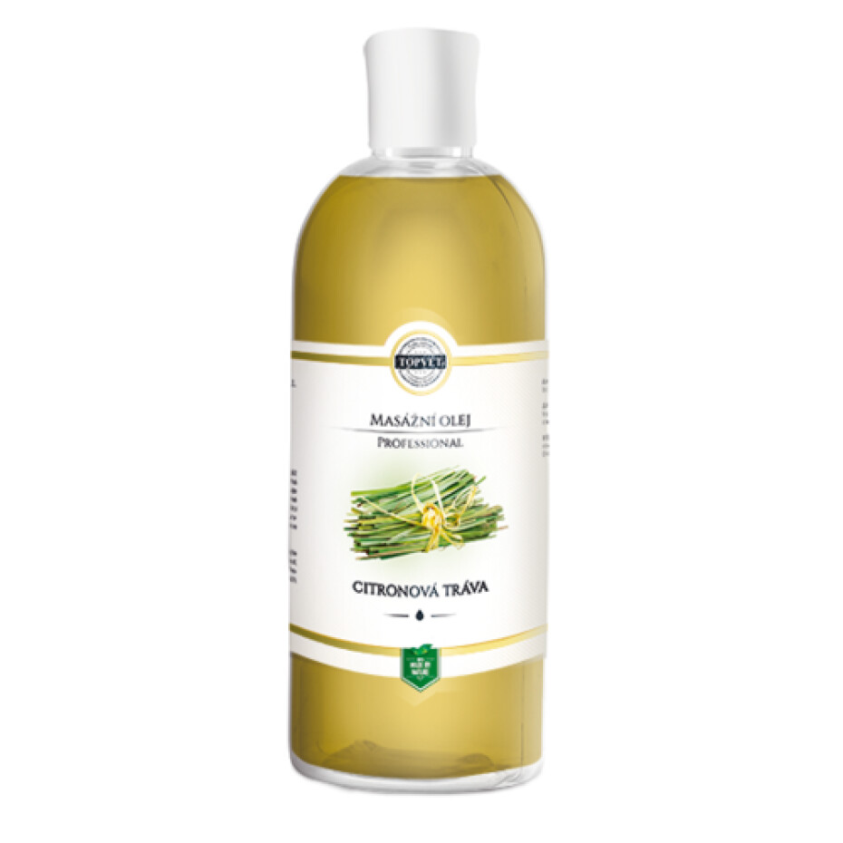 Topvet Masážní olej CITRONOVÁ TRÁVA, 500 ml - main (0)
