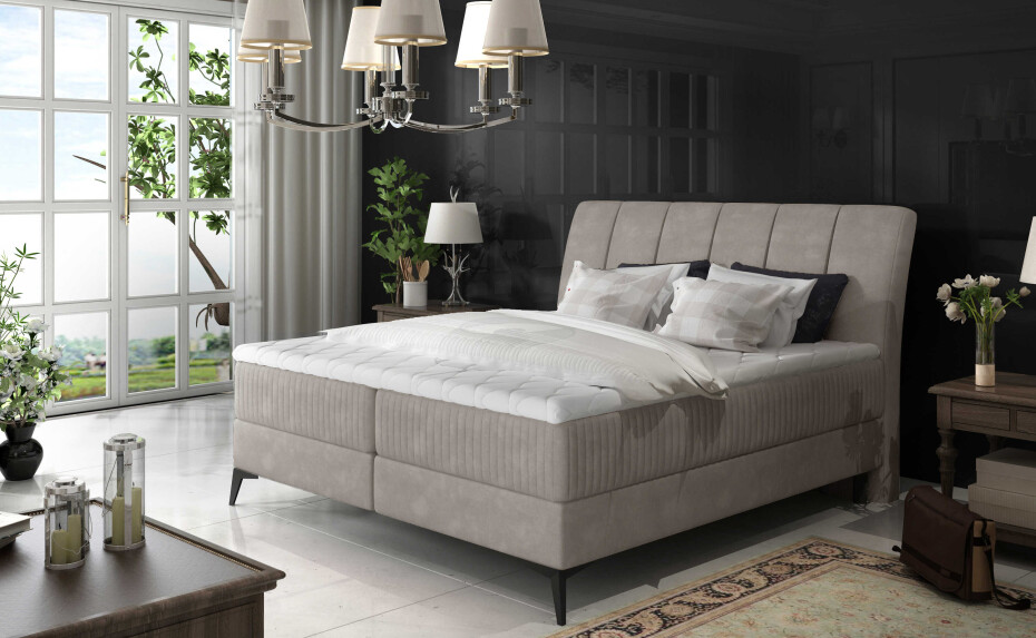 Artelta Manželská postel ADERITO Boxspring | 160 x 200 cm Barva: Paros 5 / Paros 5 - main (5)