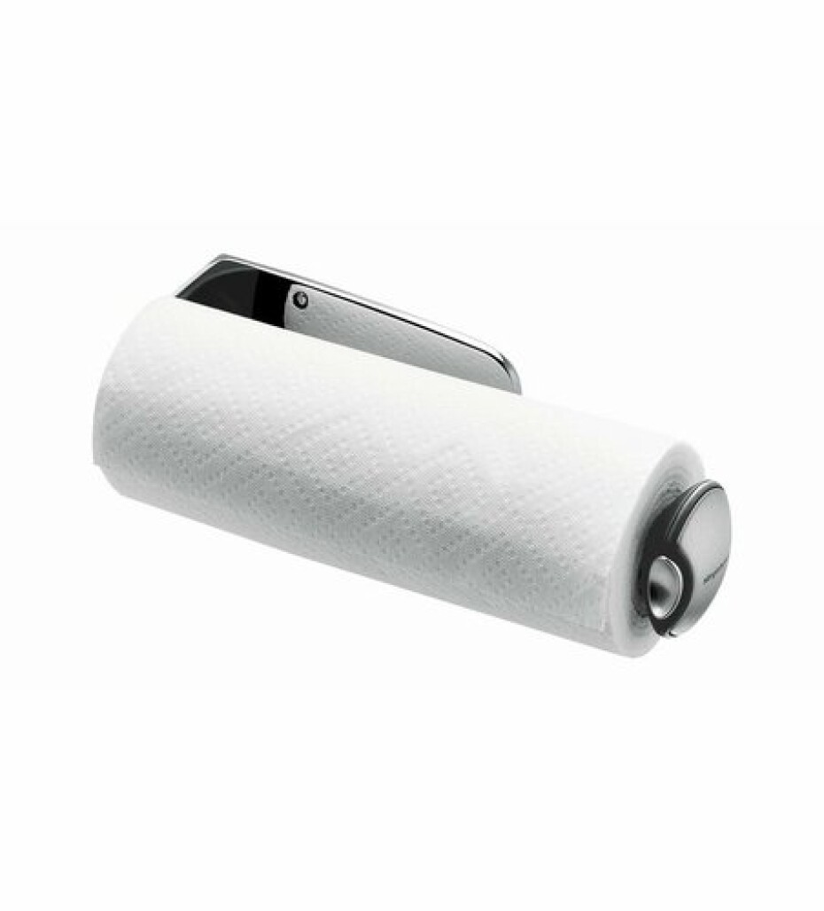 Simplehuman Držák na kuchyňské utěrky na zeď Simplehuman - pro role 28 cm, matná ocel KT1024 - main (1)