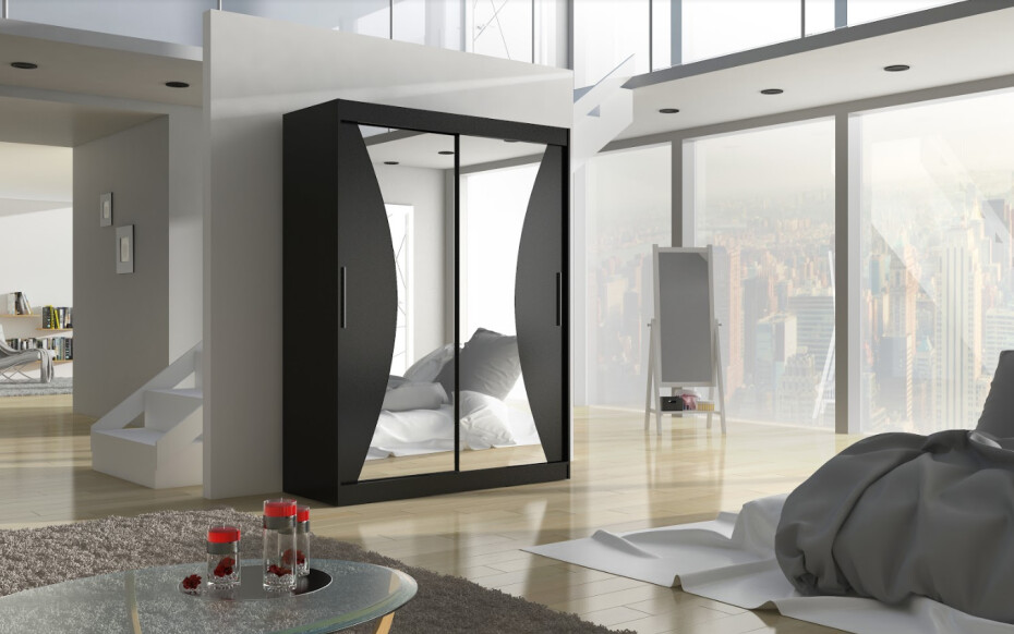 ArtAdrk Šatní skříň MAX | 150 cm Barva: Čokoládová - main (4)