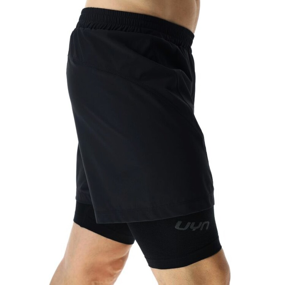 Pánské šortky UYN  RUNNING EXCELERATION OW PERFORMANCE 2IN1 SHORT Black XL - main (5)