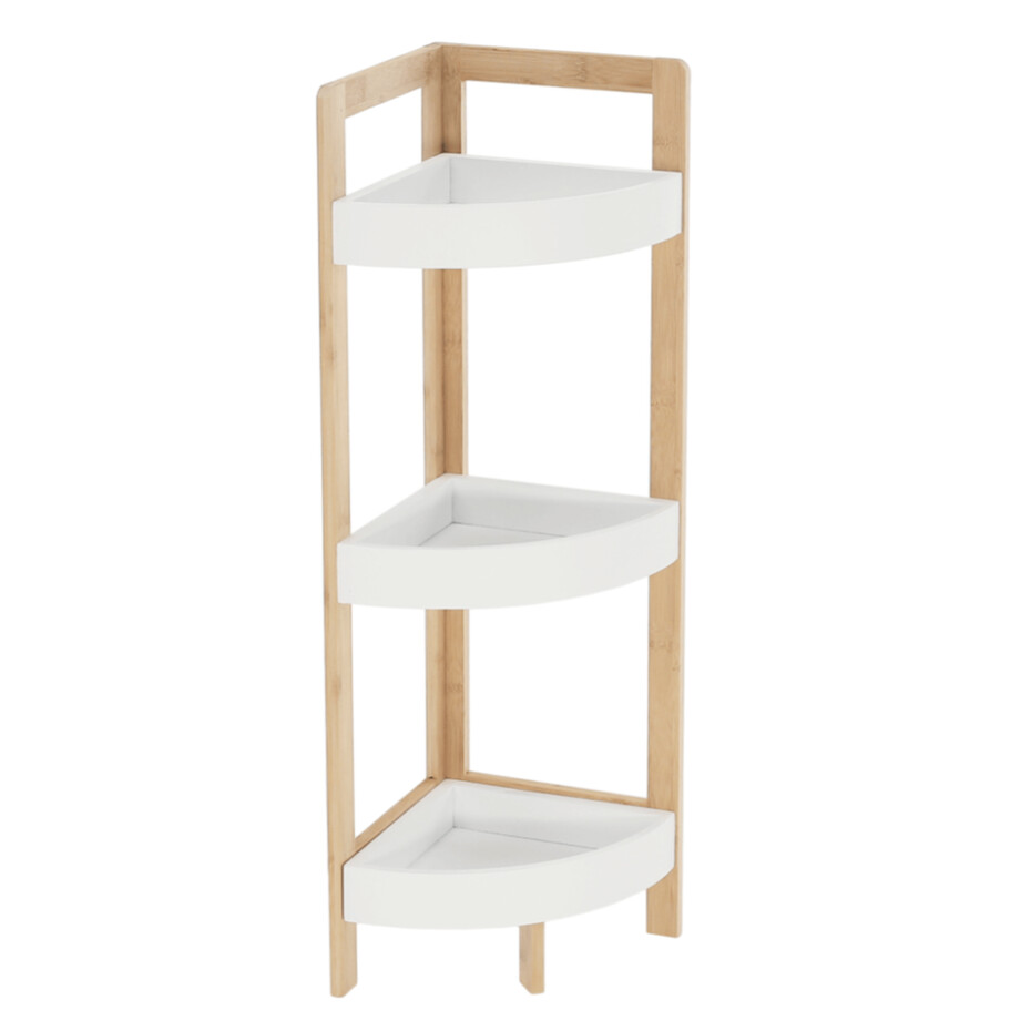Rohový regál Fong, bambus, 23 x 23 x 77 cm - main (0)