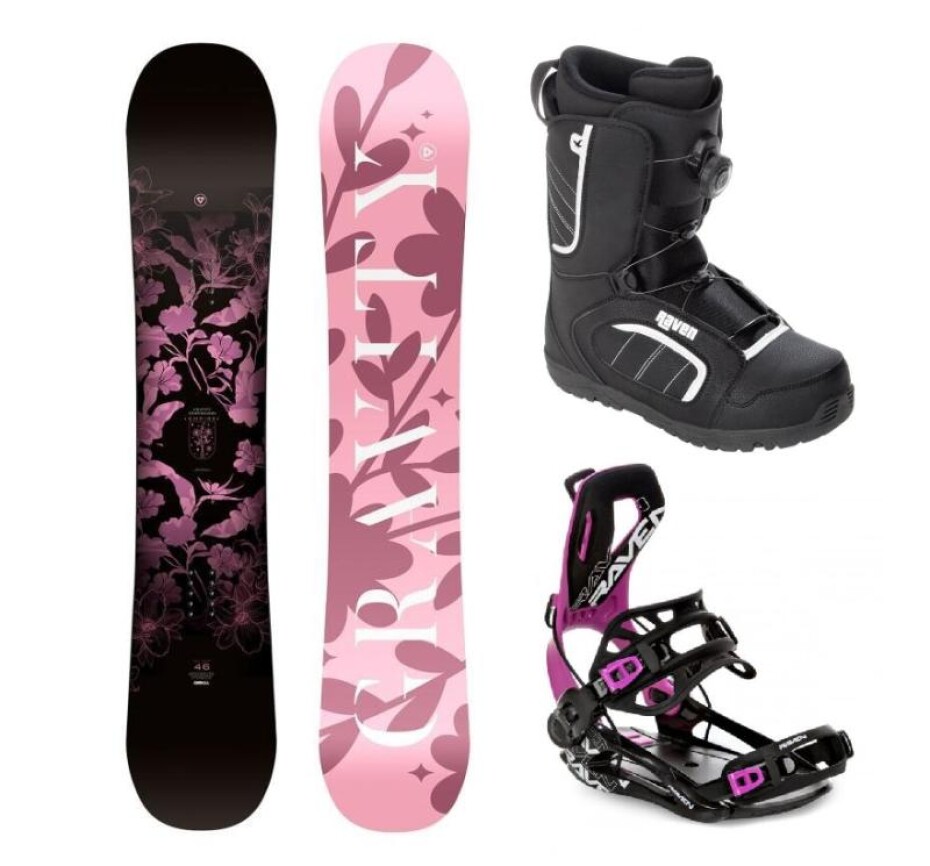 Gravity Empire 24/25 dámský snowboard + Raven Fastec FT360 black/fuchsia vázání + Raven Target ATOP obuv - main (0)