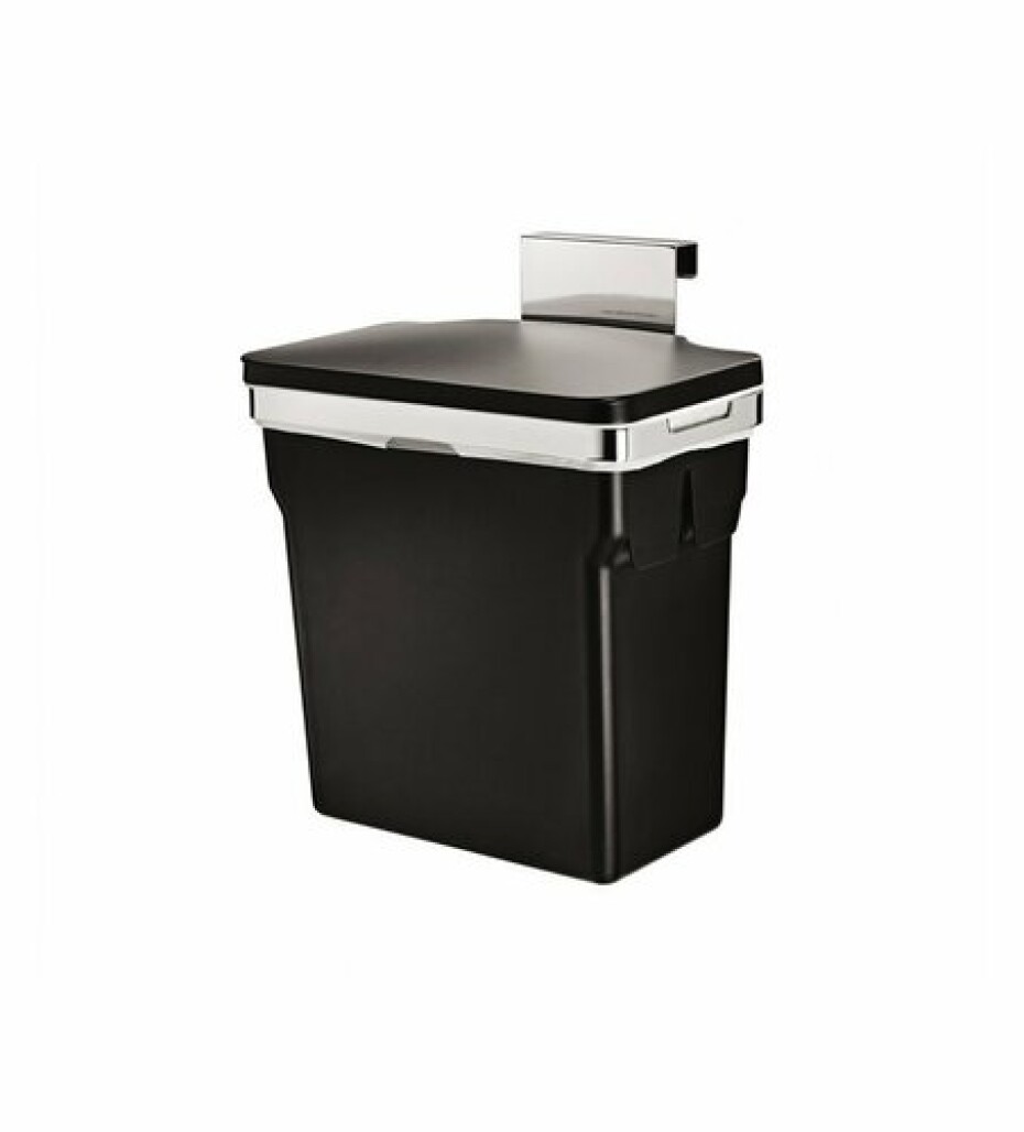 Vestavný odpadkový koš Simplehuman – 10 l, chromovaná ocel, plastový kbelík - main (0)