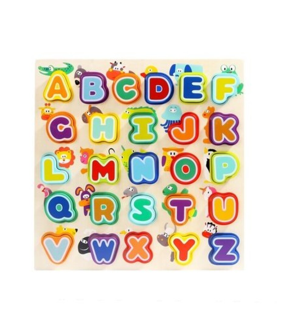 Puzzle Písmena a zvířata, dřevěné - main (0)