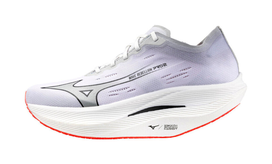 Pánská běžecká obuv Mizuno Wave Rebellion Pro 2 White/Harbor Mist/Cayenne  UK 7 - main (1)