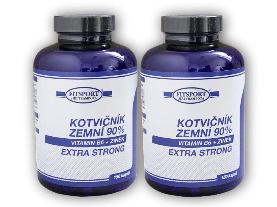 Fitsport 2x Kotvičník zemní 90% + B6 + Zinek 150kapslí - main (0)