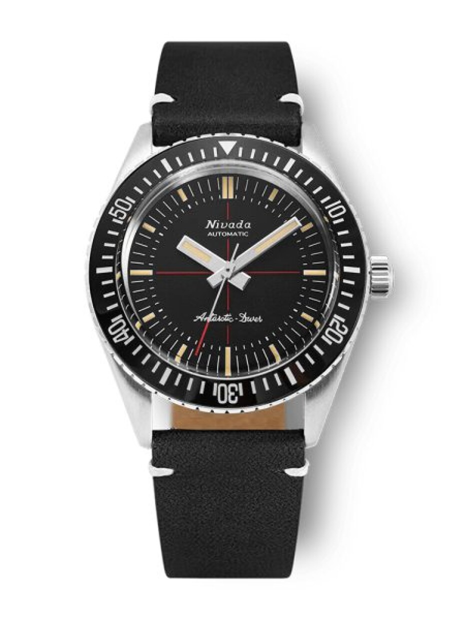 Nivada Grenchen Antarctic Diver 32044A17 - Brown Leather White Stitching - main (3)