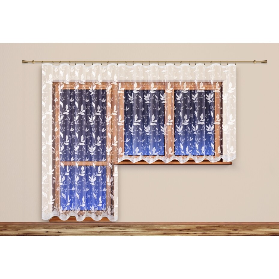 4Home Záclona Leaves, 200 x 250 cm - main (2)