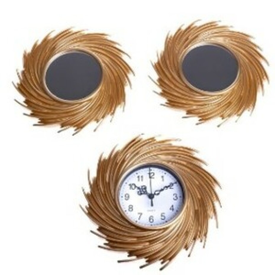Nástěnné hodiny Nest, pr. 25 cm, plast, sada 3 ks - main (0)