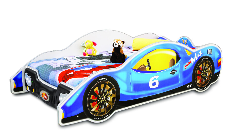 Artplast Dětská postel AUTO MINI MAX | modré 80 x 160 cm - main (3)