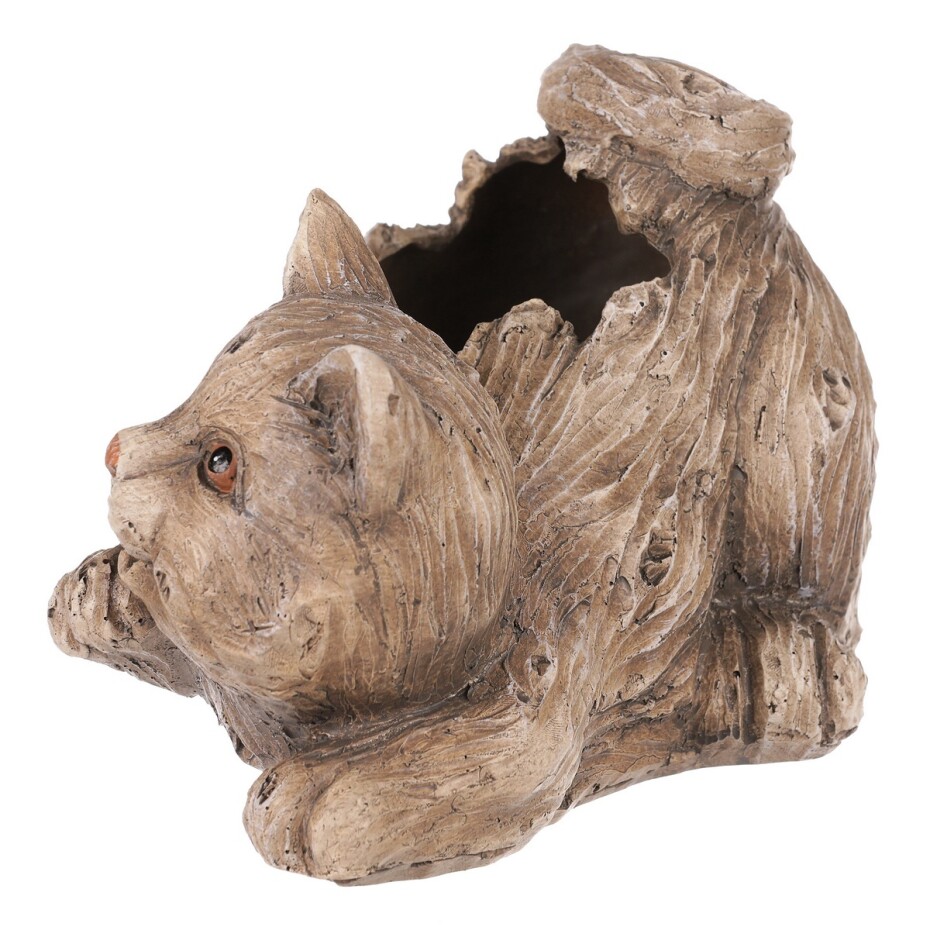 Obal na květiny Kočka, 21 x 12 x 13 cm, polyresin - main (2)