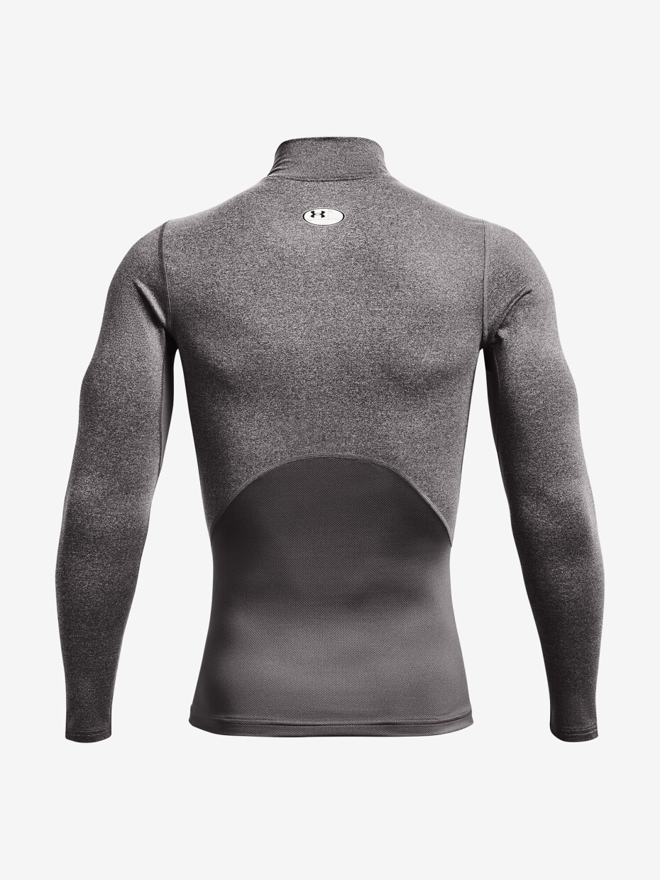 Under Armour ColdGear Armour Compression Mock LS Charcoal light heather - main (3)