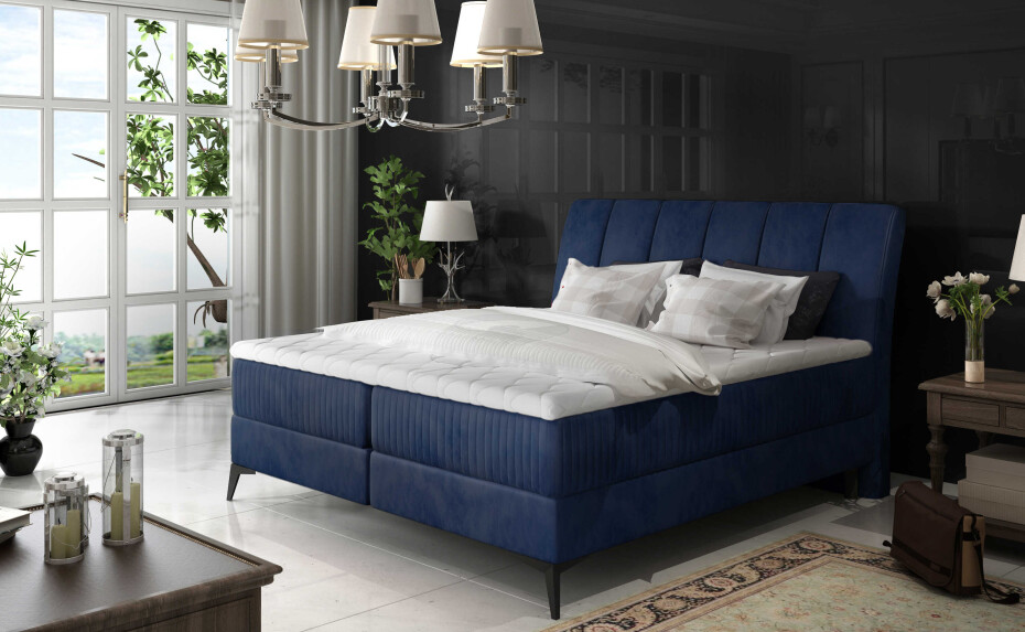 Artelta Manželská postel ADERITO Boxspring | 140 x 200 cm Barva: Kronos 09/Kronos 09 - main (6)