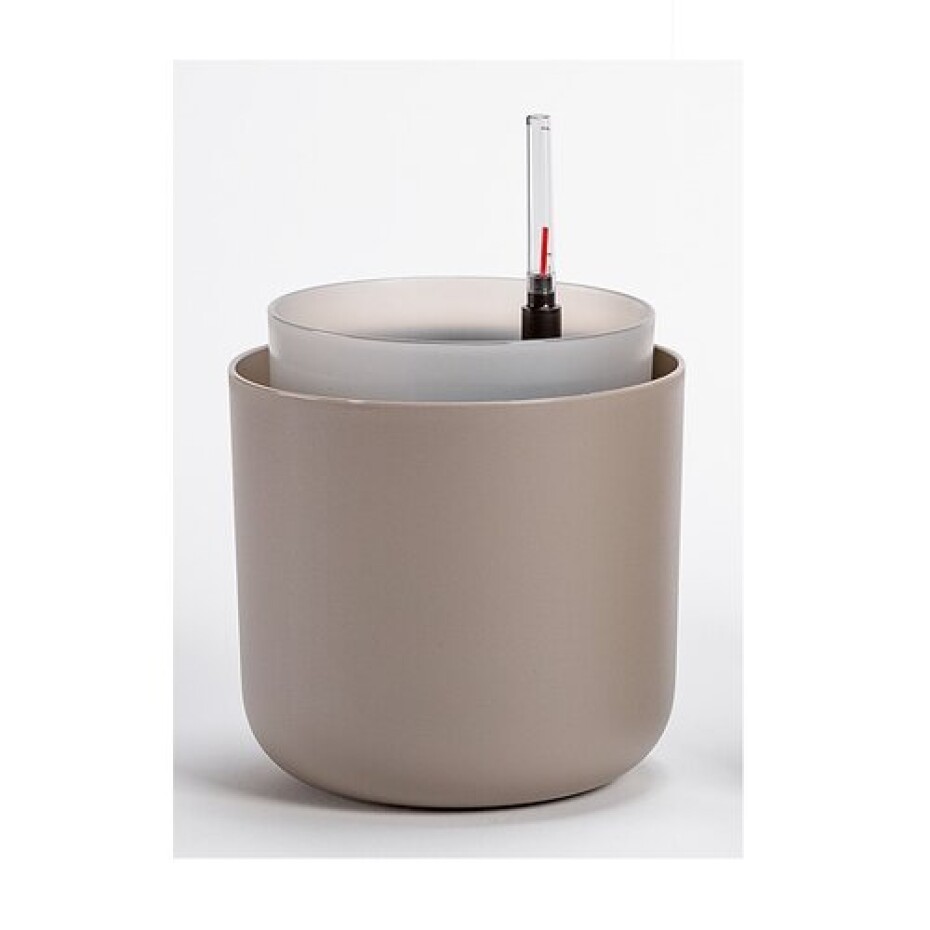 Plastia Samozavlažovací květináč Tolita hnědá, pr. 16 cm - main (0)