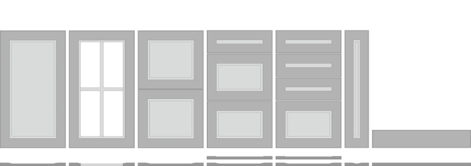 ArtExt Kuchyňská skříňka spodní, D8Z / 80 Forli Barva korpusu: Grey - main (12)