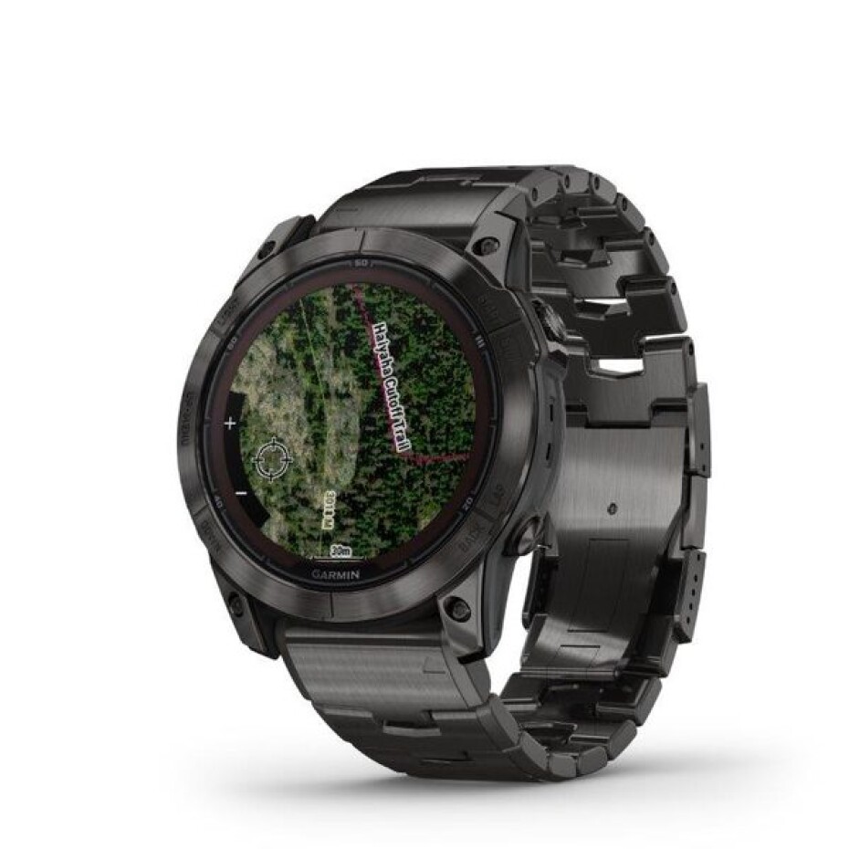 Garmin Fēnix 7X Pro Sapphire Solar Edition Carbon Gray DLC Titanium s titanovým náramkem Vented - 010-02778-30 - main (2)