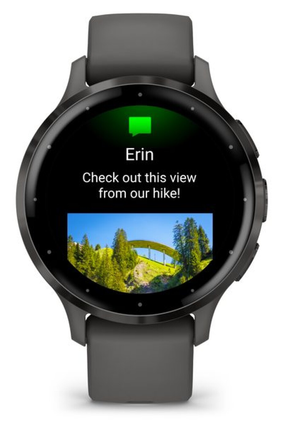 Garmin Venu® 3S Slate/Gray, Silicone band 010-02785-00 - main (3)