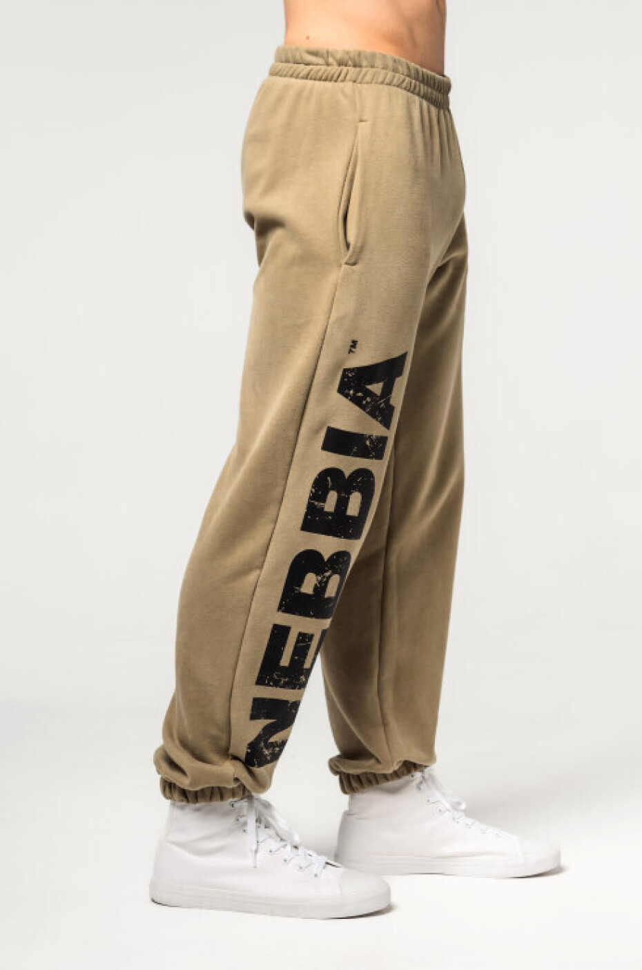 Pánské tepláky Nebbia  Gym Sweatpants Baggy Style GYM BRO Green XL - main (5)