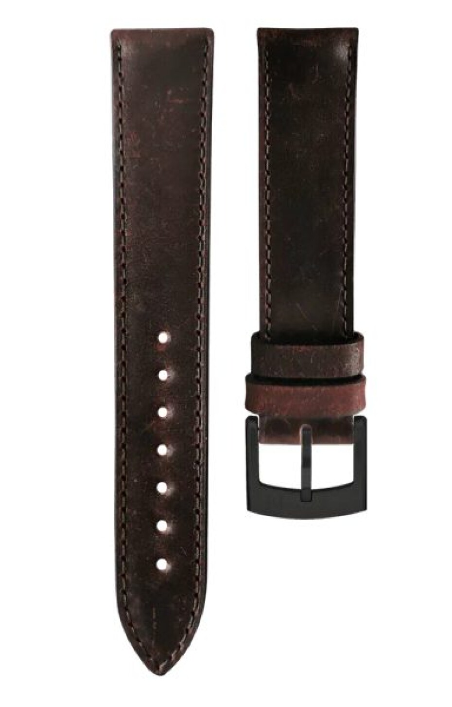 Kožený řemínek Biatec | Bordó Cordovan - 20 mm - Bez spony - main (3)