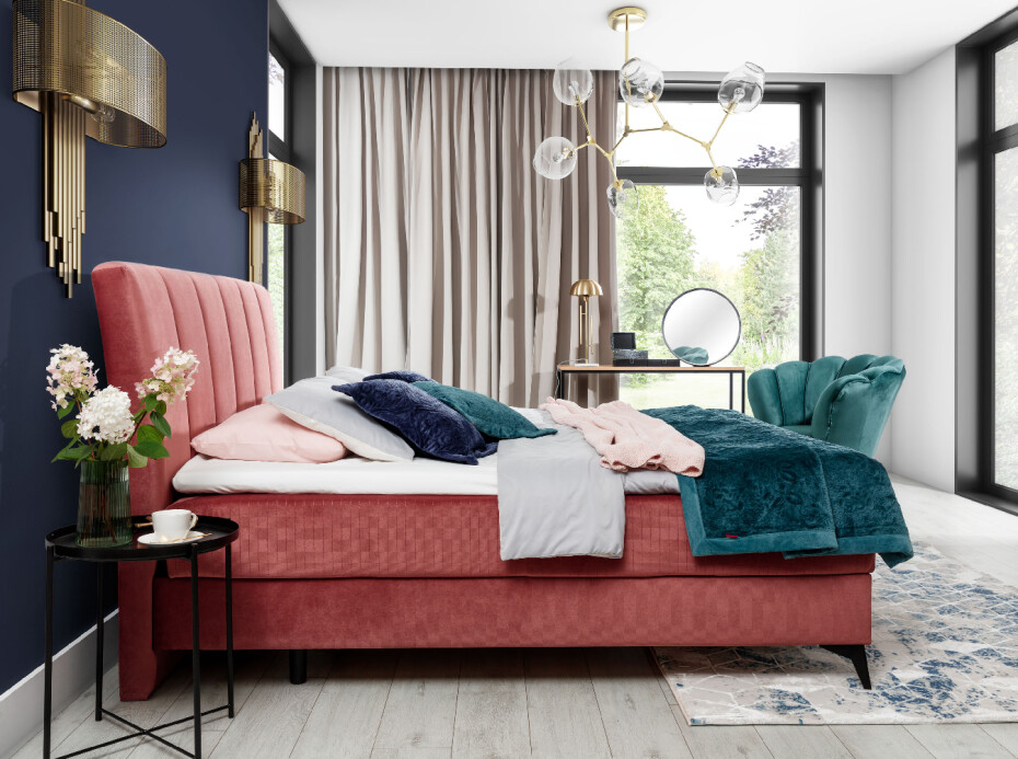 Artelta Manželská postel ADERITO Boxspring | 160 x 200 cm Barva: Paros 5 / Paros 5 - main (8)