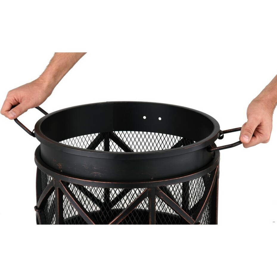 Lund TO-99702 Zahradní ohniště ocelové 2v1 42cm - main (2)