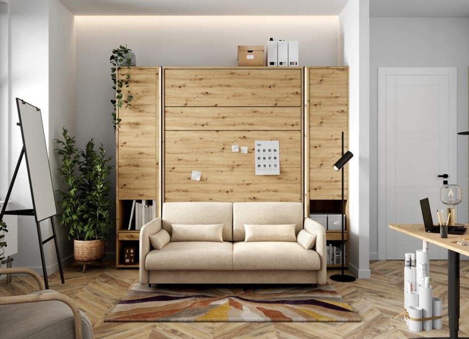 Dig-net nábytek Postel Lenart BED CONCEPT s pohovkou | dub artisan 160 x 200 cm - main (1)