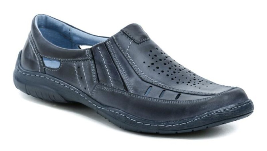 Mateos 492A navy pánské nadměrné polobotky - main (0)