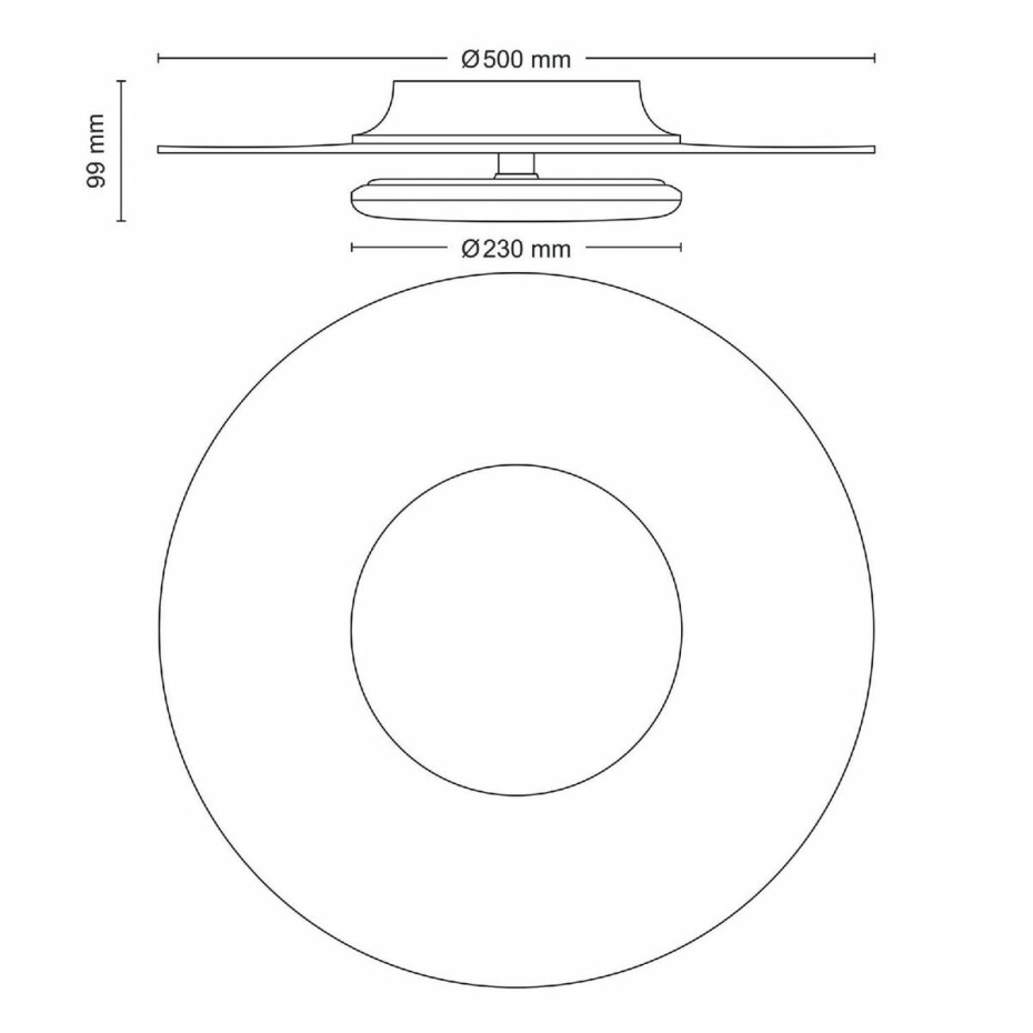 Philips 8720169195318 stropní LED svítidlo Garnet, černá, 1x 40 W 4400lm 4000K IP20 - main (3)