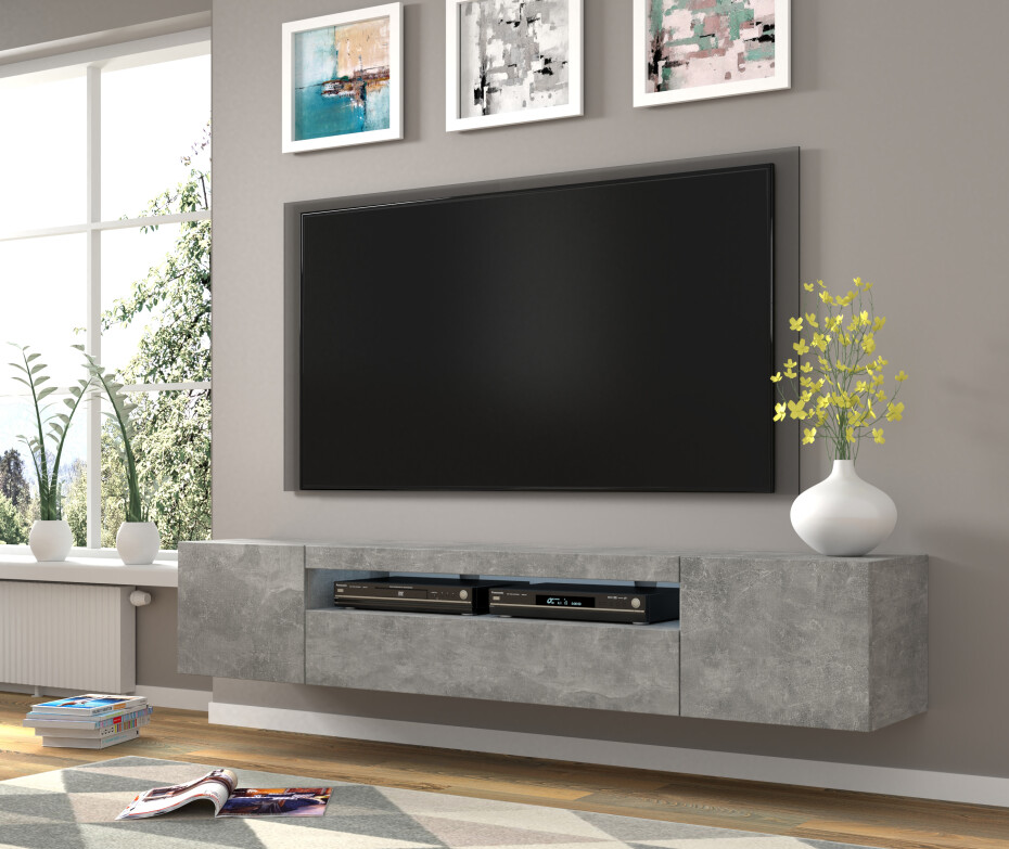 ARTBm TV stolek AURA 200 | beton - main (2)