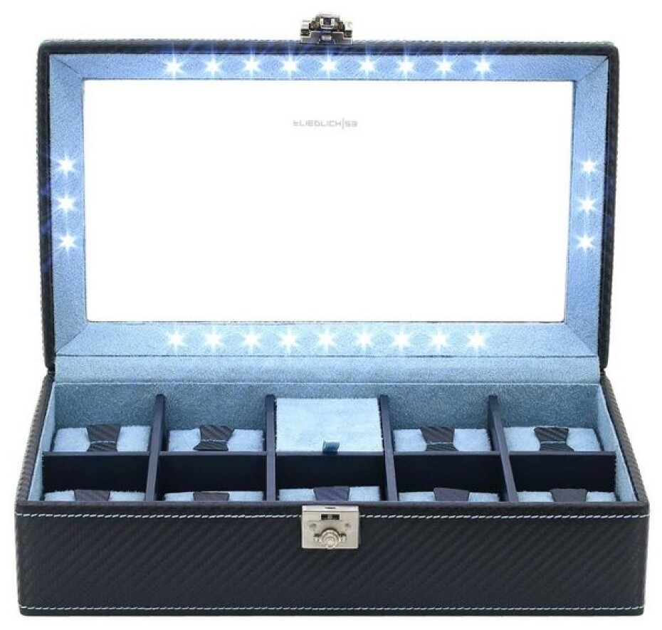 Box na hodinky Friedrich Lederwaren Carbon 32059-5 - main (2)