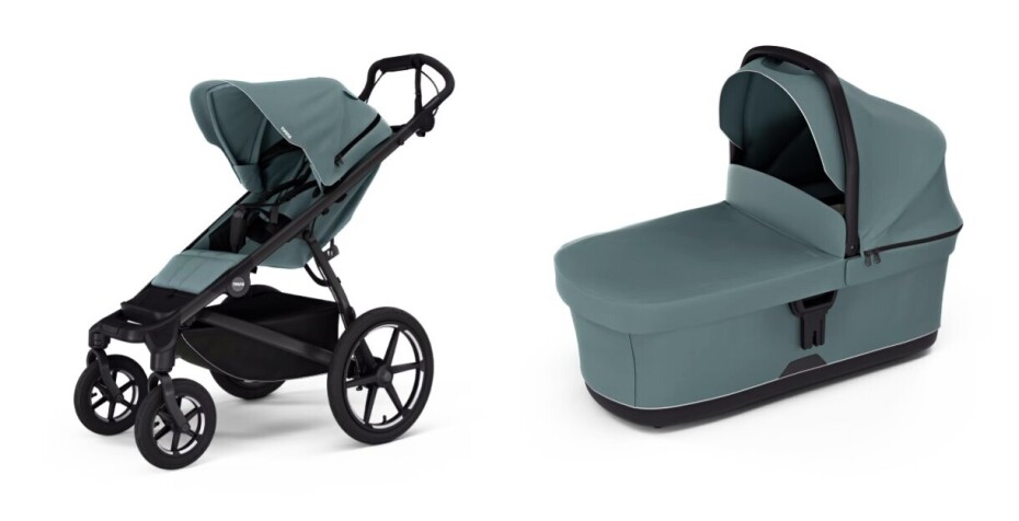 Městský kočárek Thule Urban Glide 4-wheel Mid blue + korbička Mid blue - main (0)