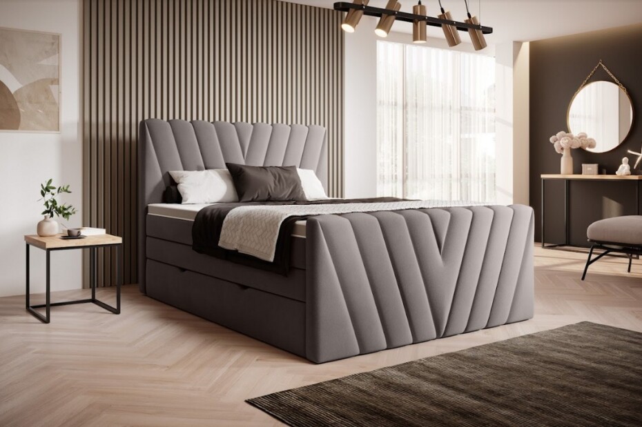 Artelta Manželská postel CANDICE Boxspring | 180 x 200 cm Barva: Lukso 35 - main (6)