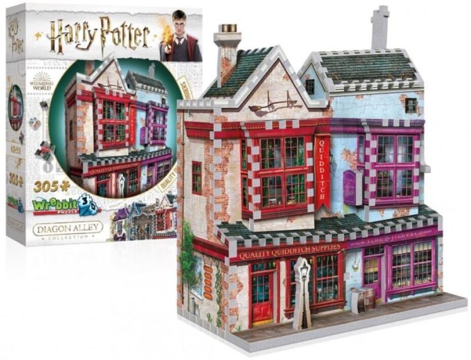 Puzzle 3D Harry Potter: Prvotřídní potřeby pro famfrpál a Slug &amp; Jiggers Apothecary 305 dílků - main (0)