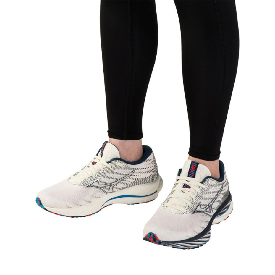 Dámská běžecká obuv Mizuno  Wave Rider 26 Snow White/Silver/Ibiza Blue  UK 4 - main (8)