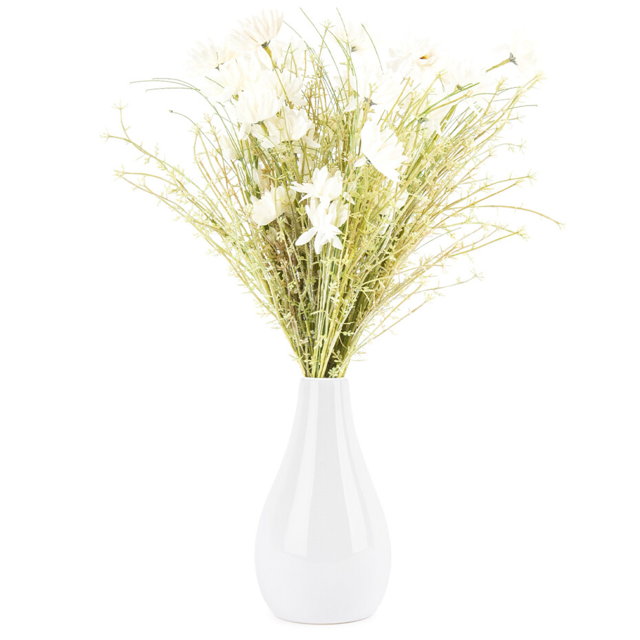 Umělé luční květy 50 cm, bílá - main (1)