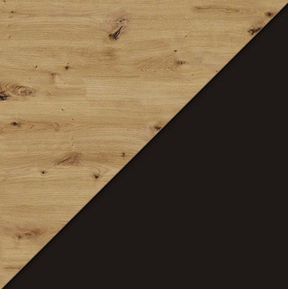 ARTBm Komoda AURA 4D | dub artisan/černý mat - main (5)