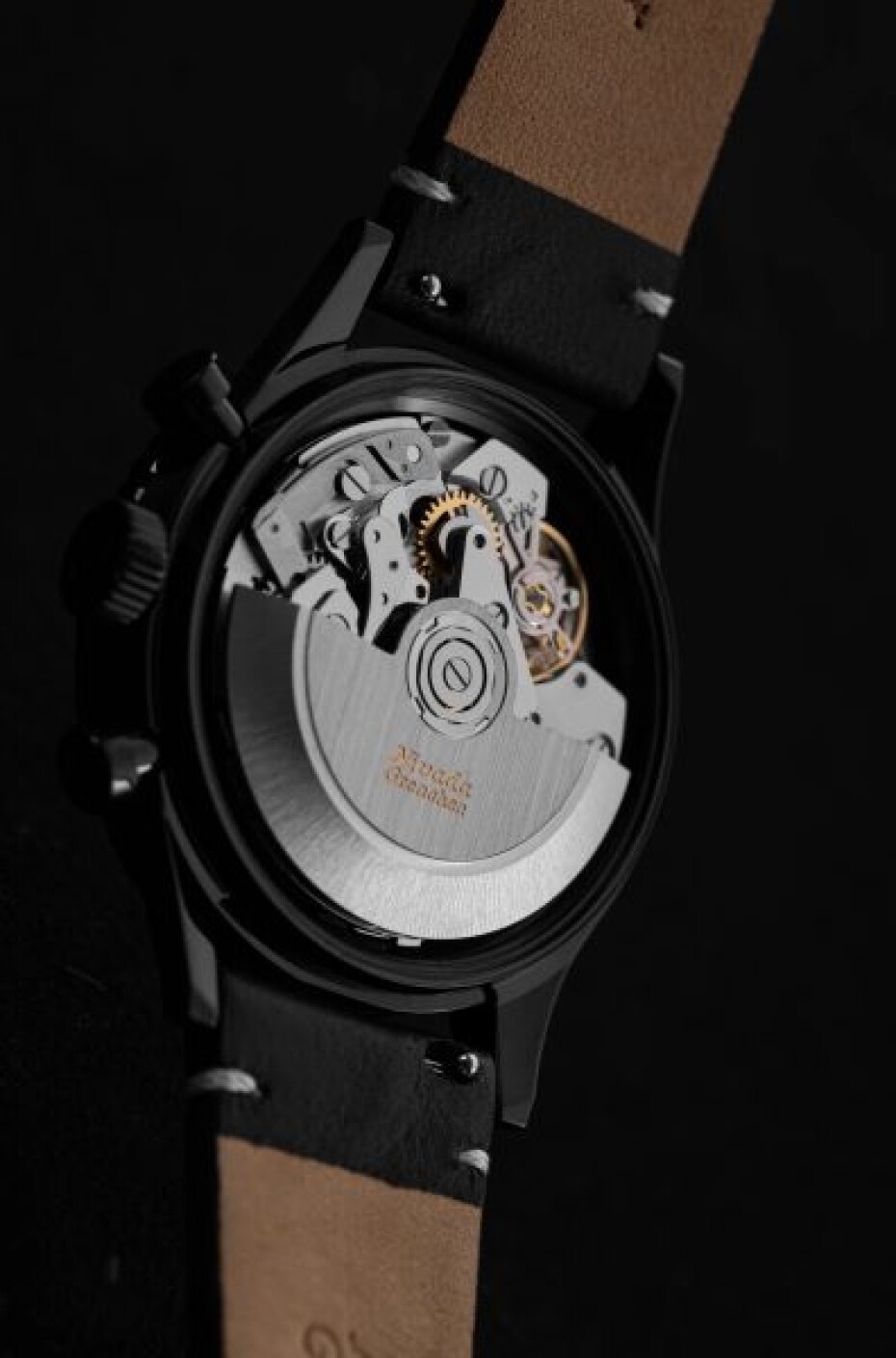 Nivada Grenchen Chronomaster Full Black - Black Rubber - main (5)