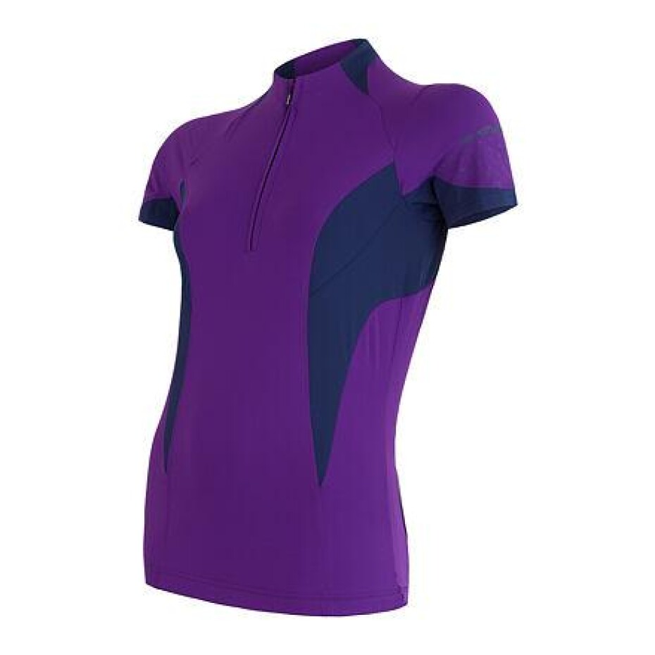 Sensor Cyklo Race fialovo/tm.modrý dámský dres krátký rukáv - main (0)