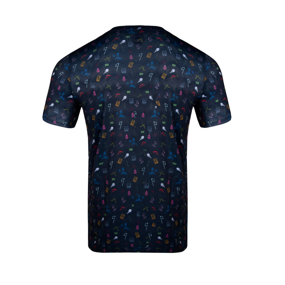 Dětské tričko BIDI BADU  Deon Tech Tee Dark Blue, Mixed 128 cm - main (1)