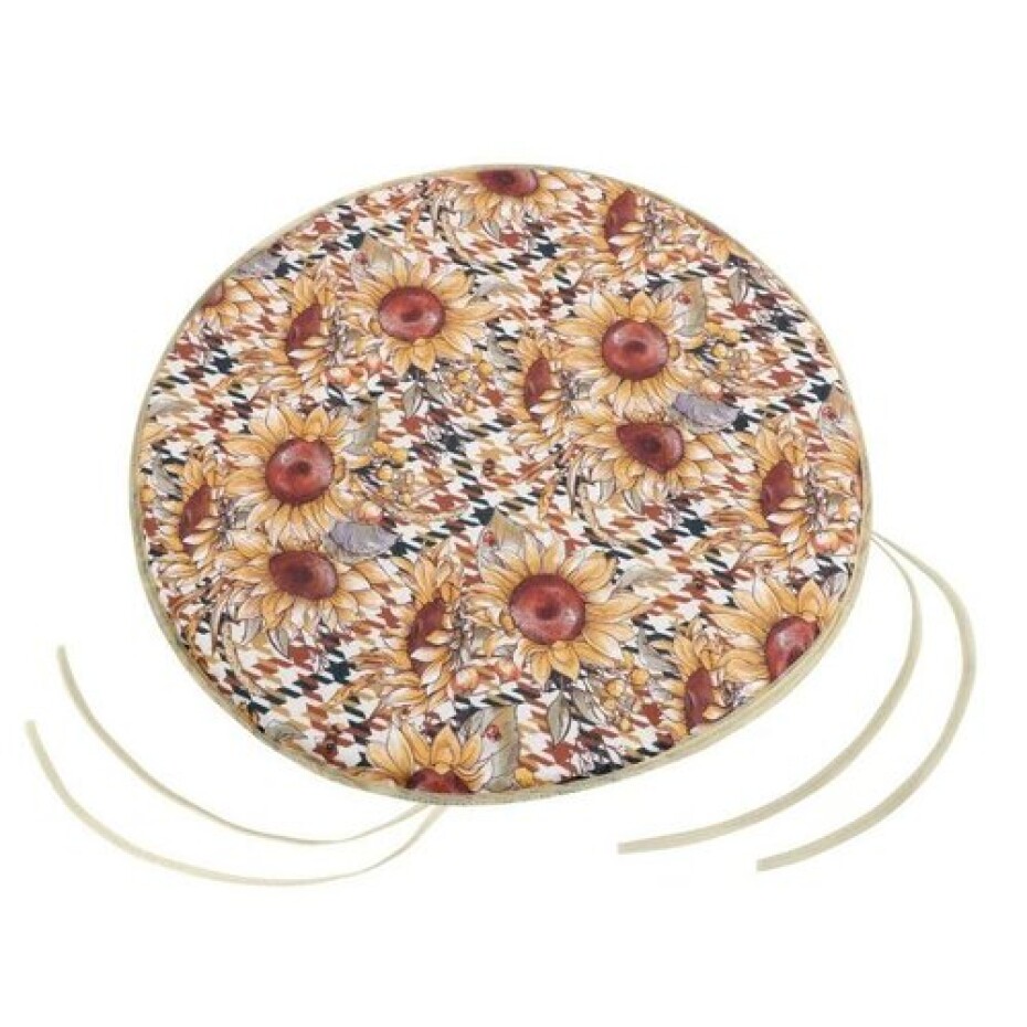 Bellatex Sedák EMA kulatý hladký Slunečnice, 40 cm - main (0)