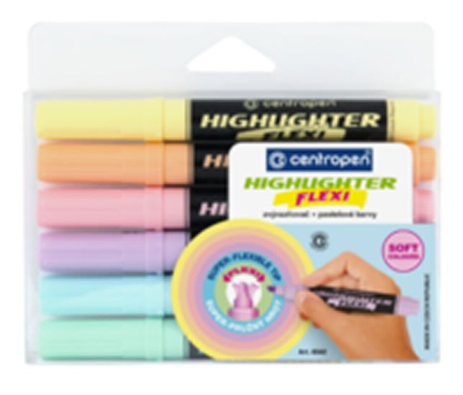 Centropen Zvýrazňovač 8542 flexi soft (6 ks) - main (0)