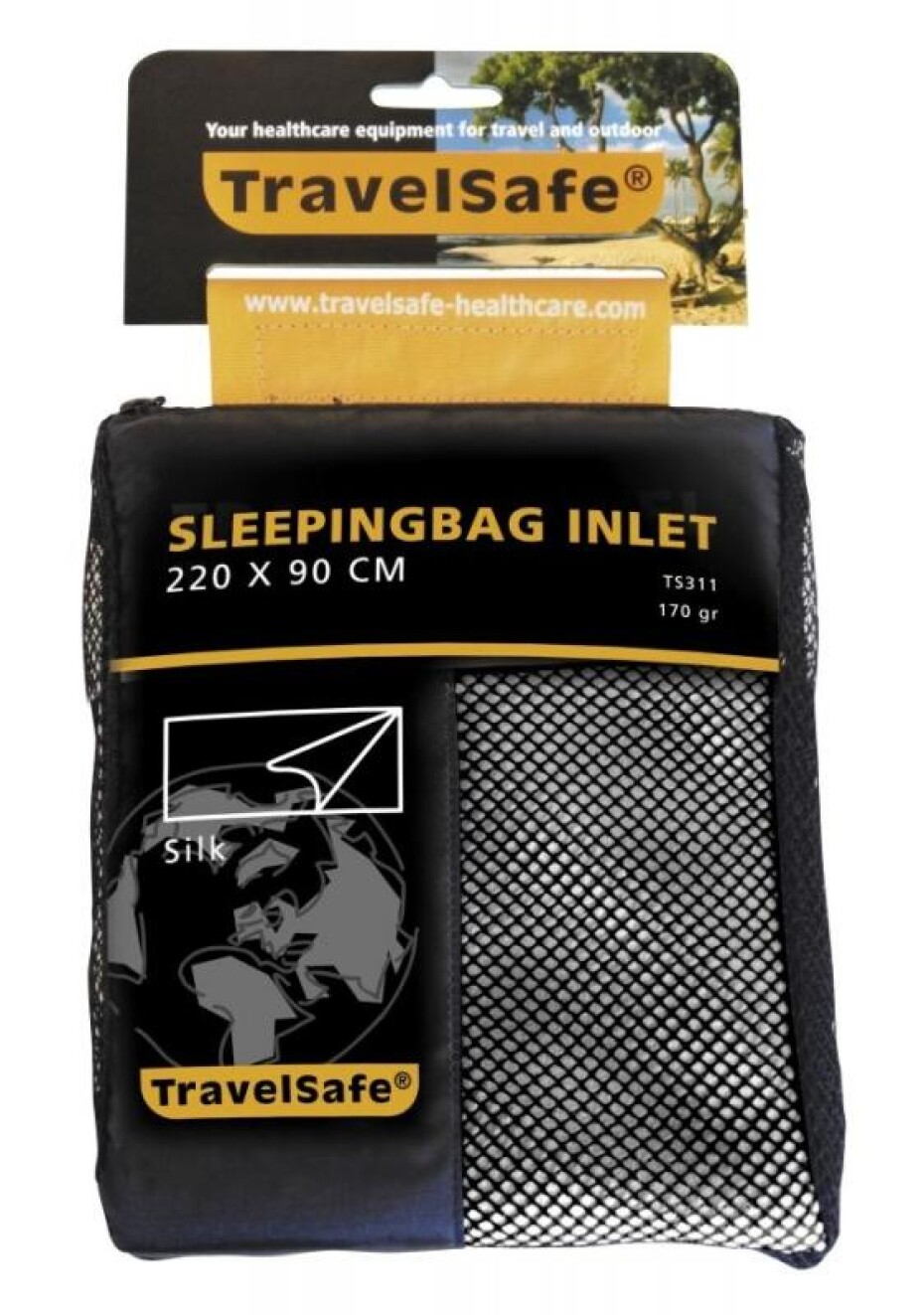 TravelSafe vložka do spacáku Silk Envelope off white - main (0)