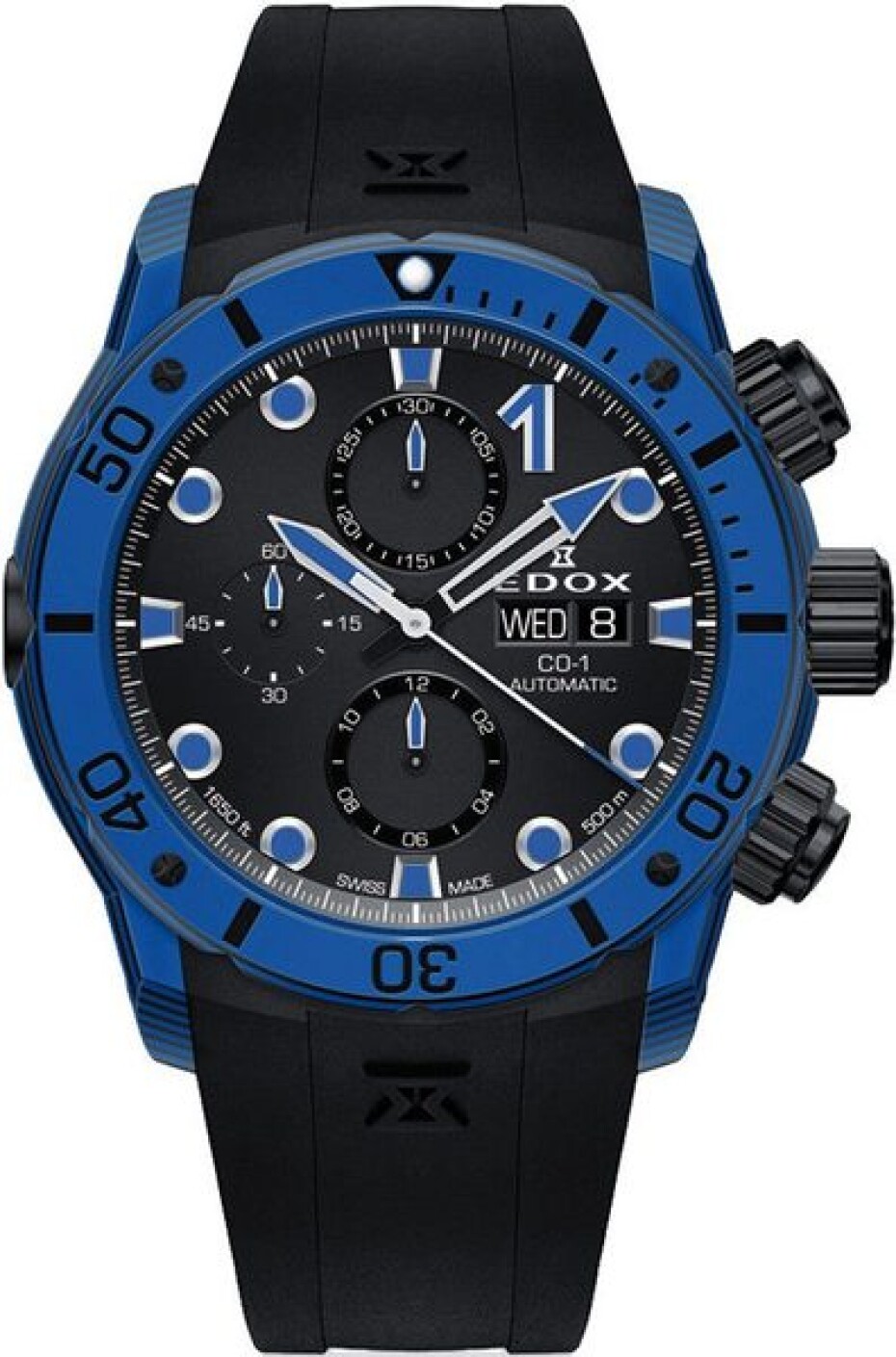 EDOX CO-1 Carbon Chronograph Automatic 01125-CLNBUN-NINBU - main (0)
