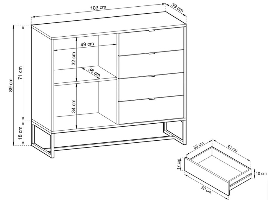ArtPS Komoda ATTRACTIVE AK103 - main (10)
