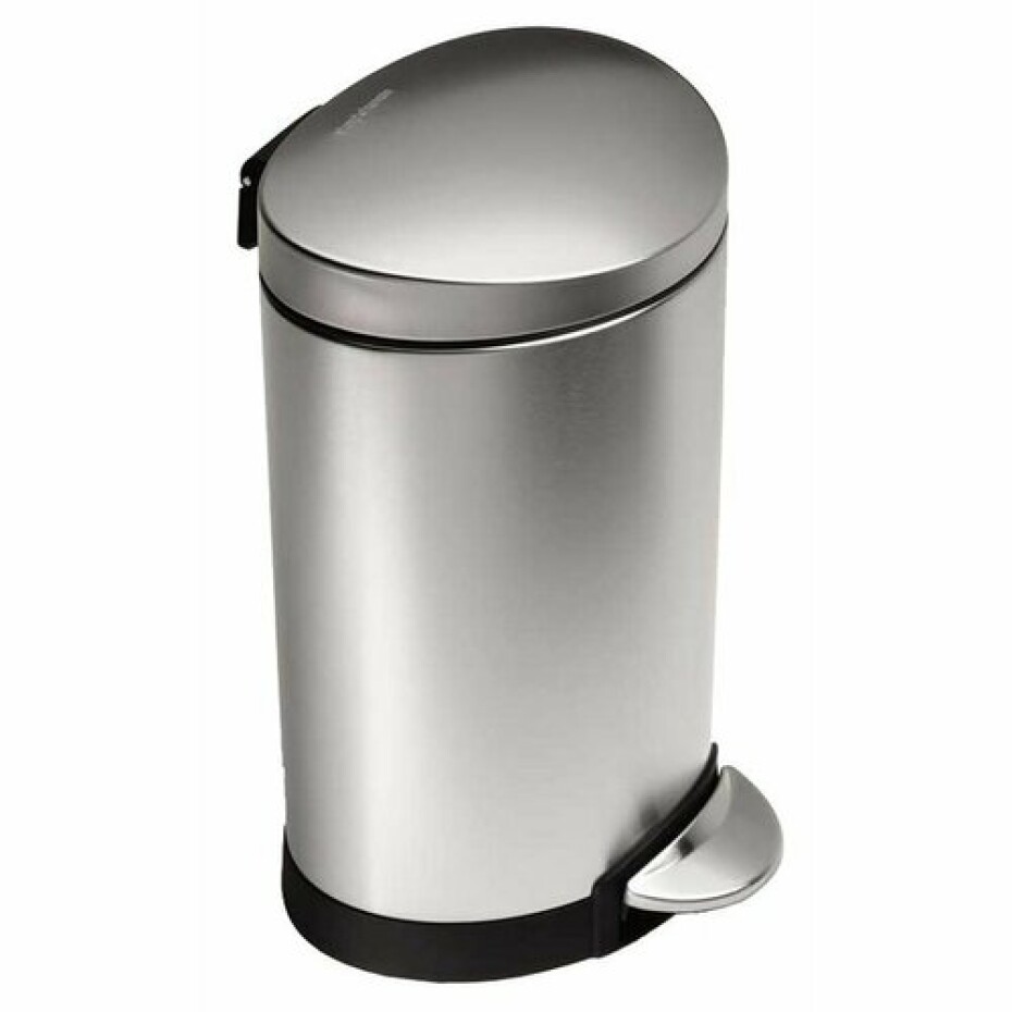 Simplehuman Pedálový půlkulatý koš 6 l, nerez - main (0)